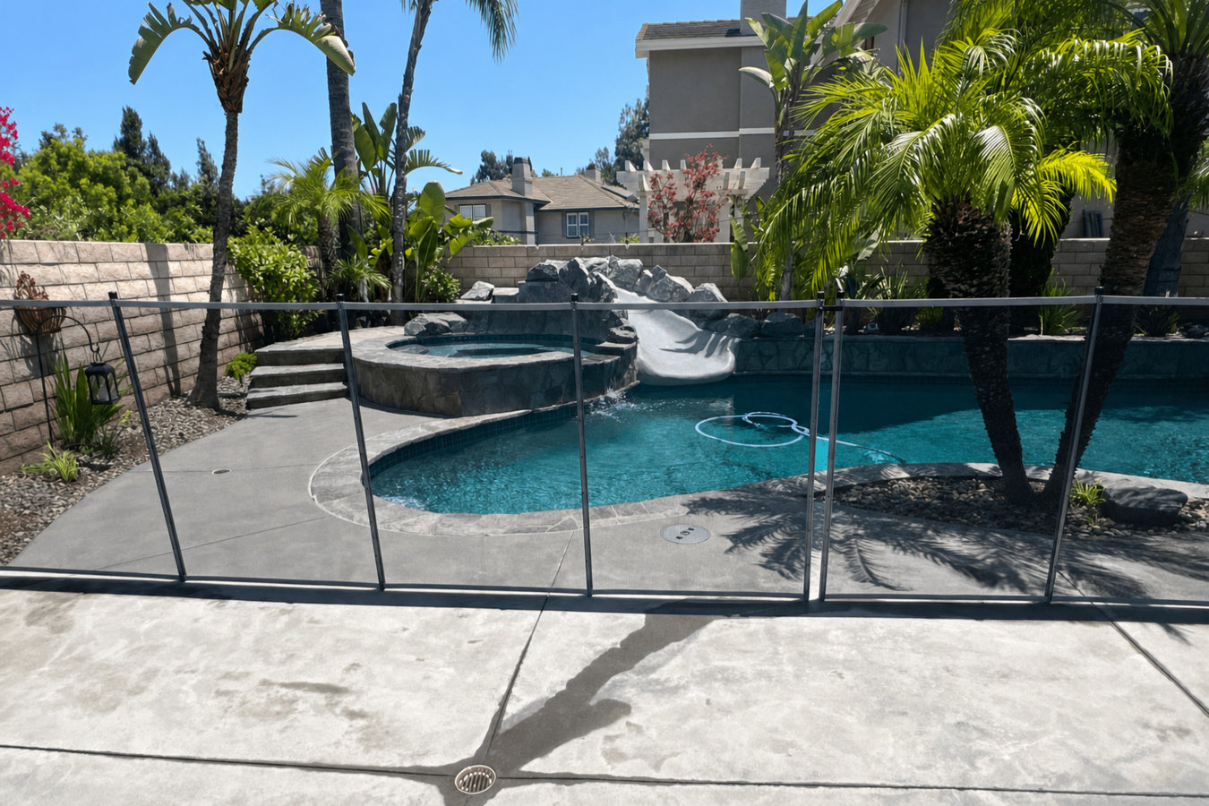 Pool fence installation